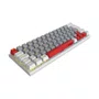 Teclado Mecânico USB 60% PCYes Kuromori White Ghost Switch Blue LED Rainbow PTKMWG60BL