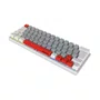 Teclado Mecânico USB 60% PCYes Kuromori White Ghost Switch Blue LED Rainbow PTKMWG60BL