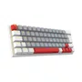 Teclado Mecânico USB 60% PCYes Kuromori White Ghost Switch Blue LED Rainbow PTKMWG60BL