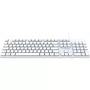 Teclado USB Office Slim K15, ABNT2, Cabo de 1,5m - Branco
