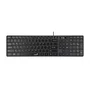 Teclado USB Multimídia ABNT2 SlimStar SS126 Preto